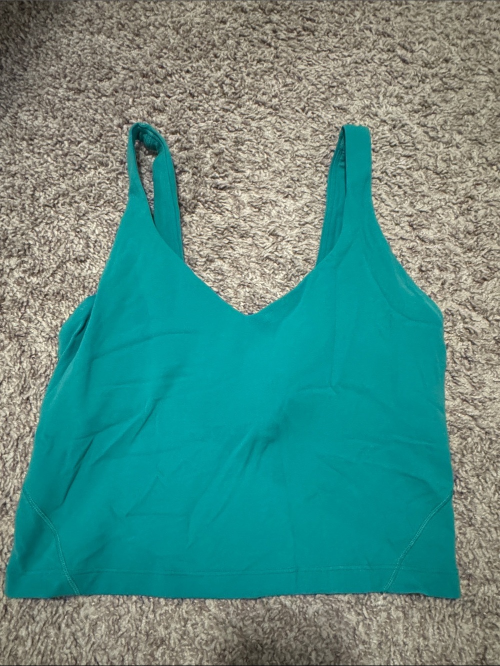 lululemon athletica Teal Scoop Neck Athletic Tank